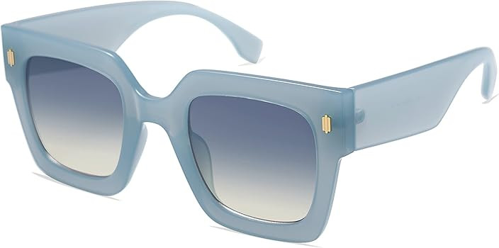 SOJOS Vintage Oversized Square Sunglasses for Women,Retro Womens Luxury Big Large Sun Glasses UV4... | Amazon (US)