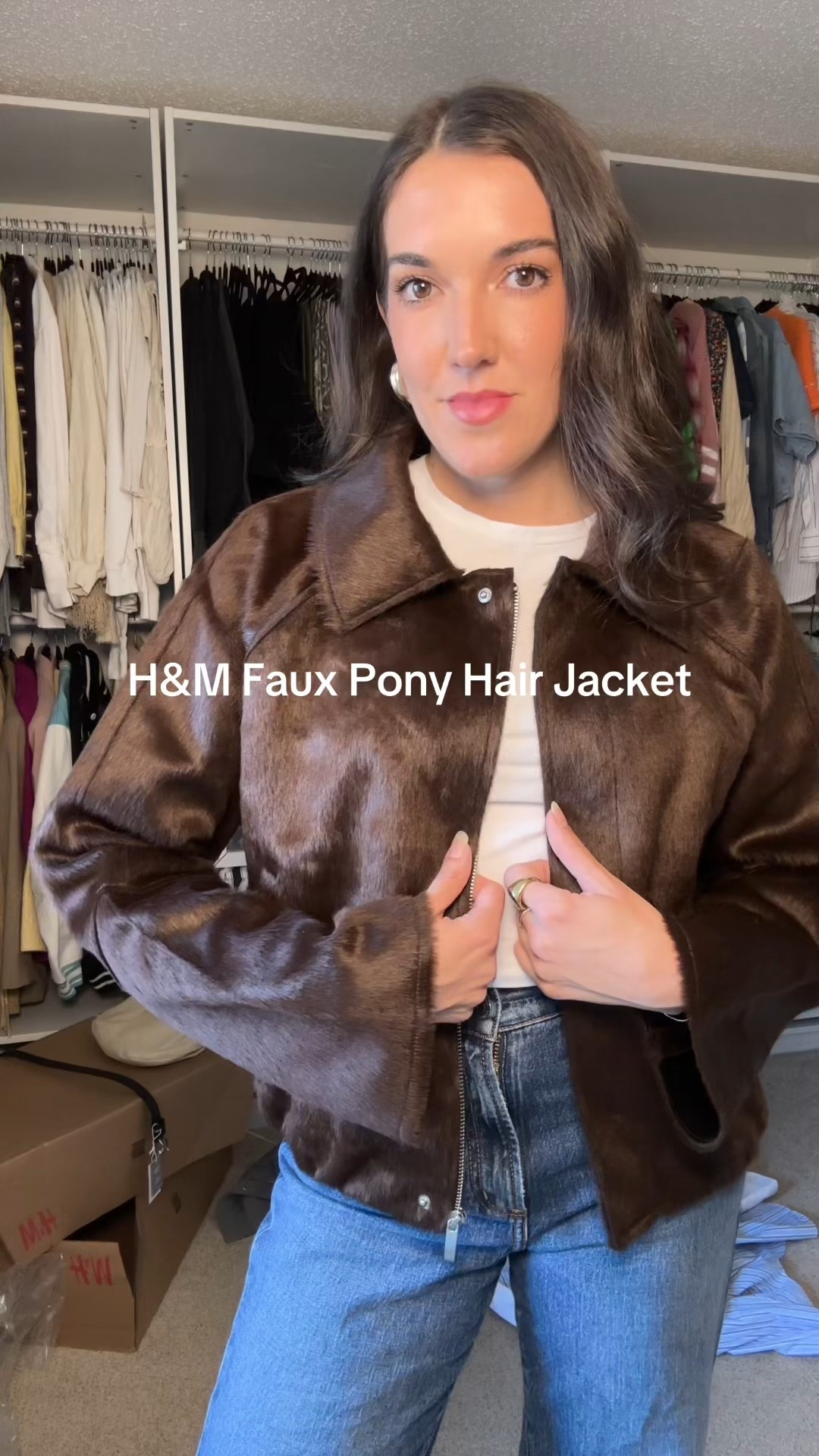 I found this faux pony hair jacket in H&M’s new arrivals and I honestly can’t get over how good it looks. I’m wearing a size small for reference. I linked it here if you want to shop it 🤎

#LTKootd #LTKSaleAlert #LTKTall