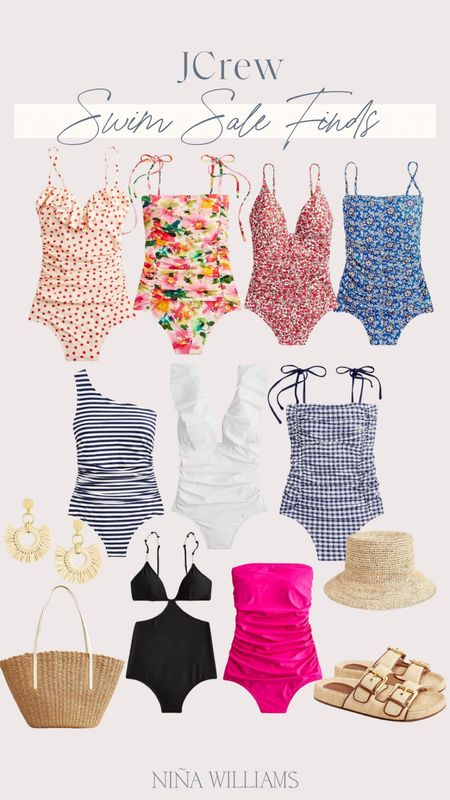 Jcrew limited swimsuit sales! Summer bag - one piece swimsuit - summer sandals - floral swimsuits 

#LTKitbag #LTKsalealert #LTKstyletip