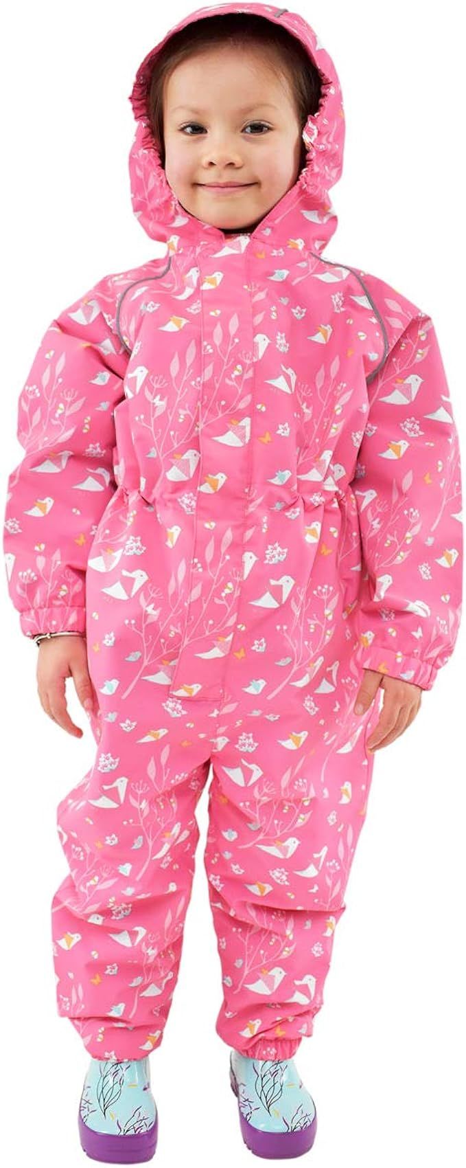 JAN & JUL Cozy-Dry Waterproof Fleece-Lined Rain Suit One-Piece for Baby & Toddler | Amazon (US)