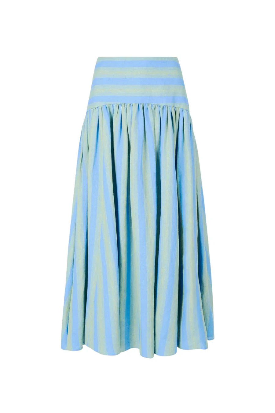 Procida Linen Skirt in Seaport Stripe | Bunny & Babe