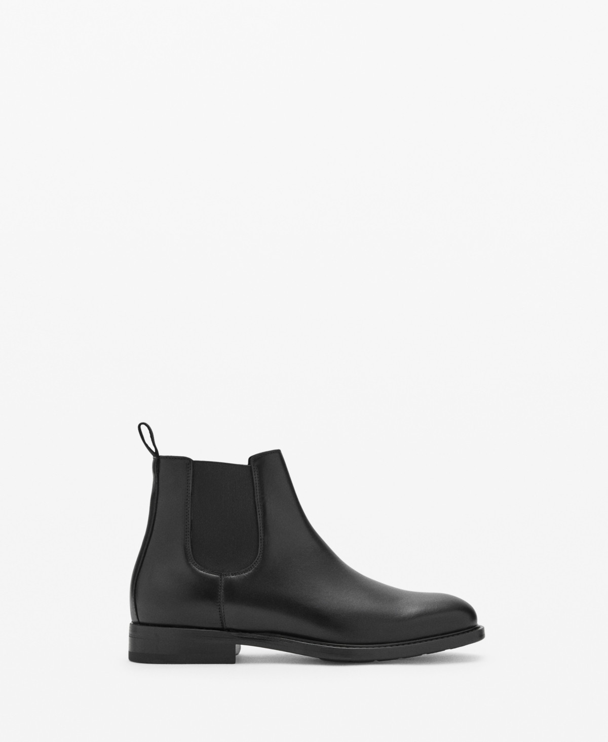 Mango Men's Polished Leather Chelsea Boots - Black | Macy's