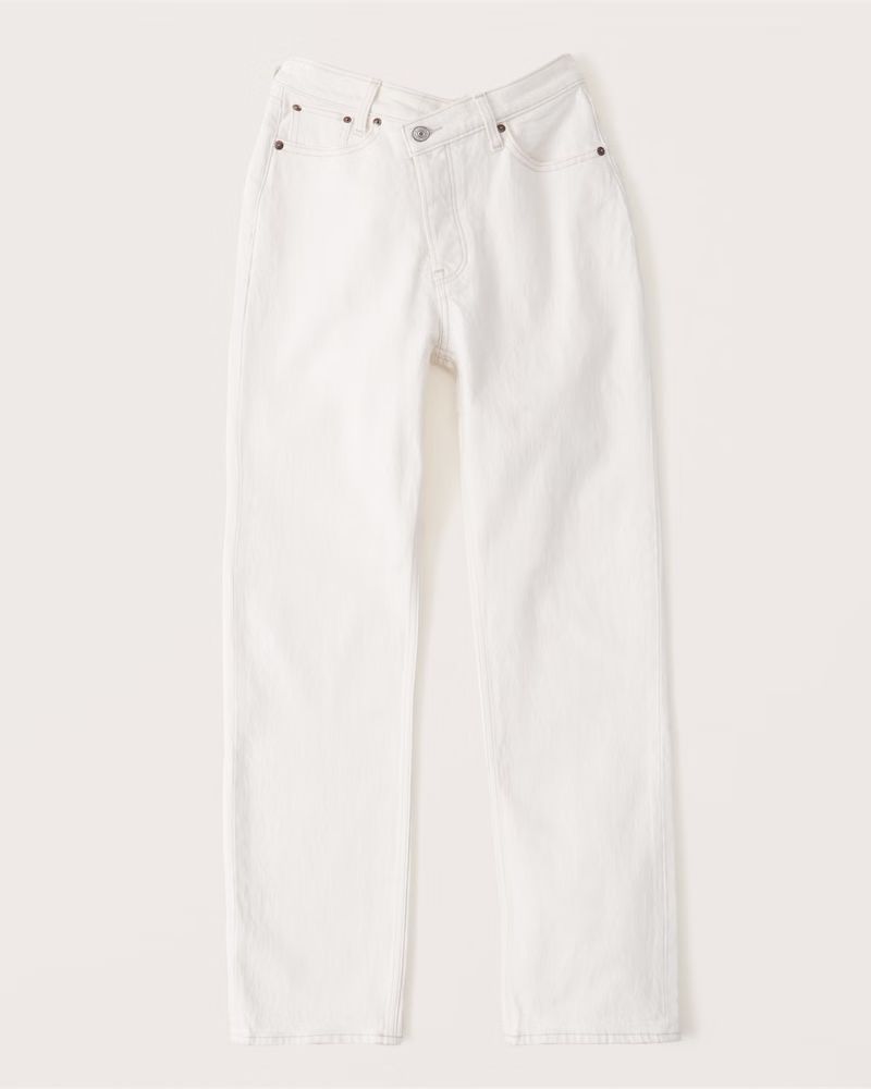 Women's High Rise Dad Jeans | Women's New Arrivals | Abercrombie.com | Abercrombie & Fitch (US)