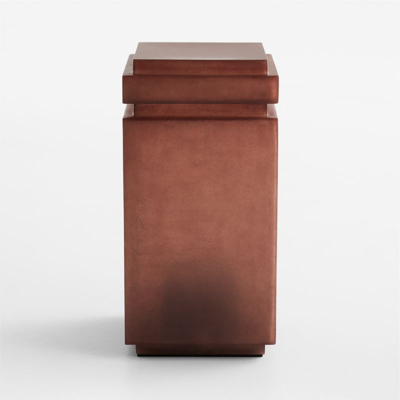 Auberge Poly Resin and Glass Fiber 11" Drink Table | Crate & Barrel | Crate & Barrel