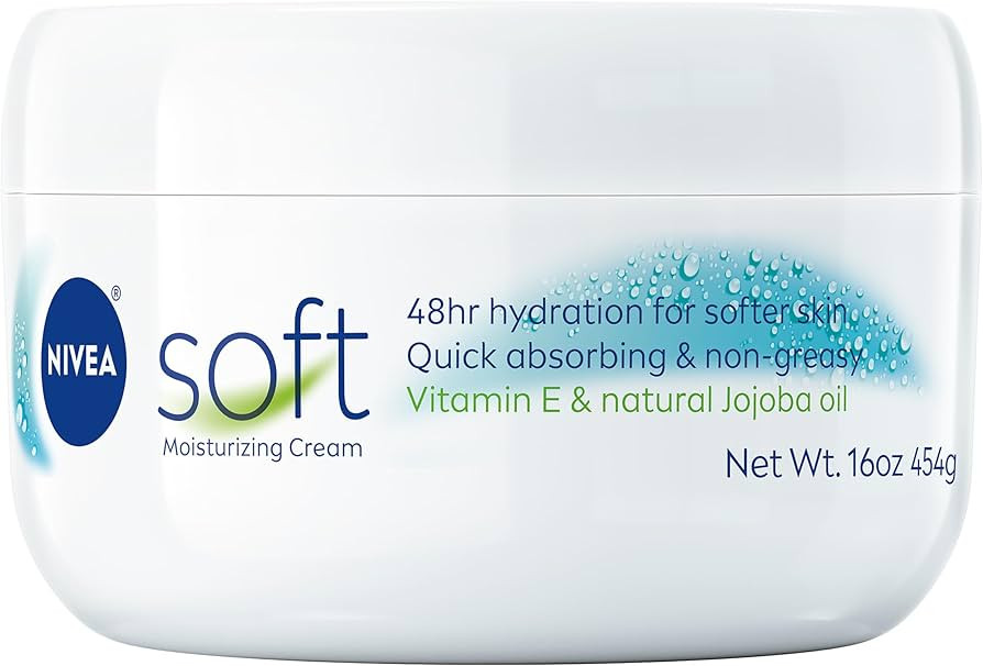 NIVEA Soft Refreshingly Soft Moisturizing Cream, Lightweight Body Moisturizer for Face, Body and ... | Amazon (US)