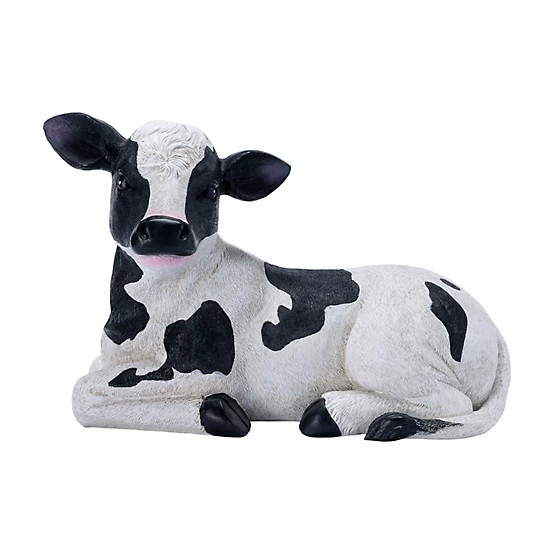 Red Shed  Resin Lying Dairy Cow Indoor/Outdoor Statue, 17.25 in. | Tractor Supply