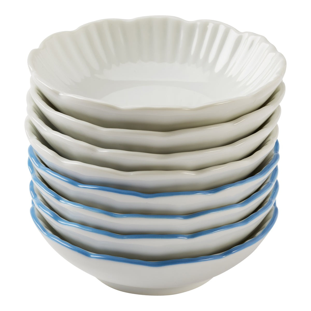 Ruffle Edge Everything Snack Bowl, Set of 4 | Amanda Lindroth
