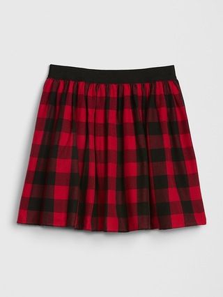 Kids Buffalo Plaid Flippy Skirt | Gap (US)