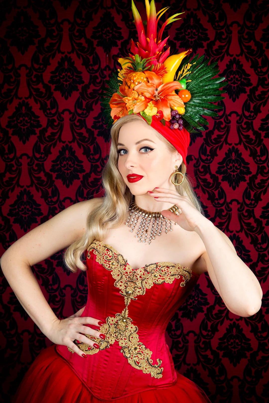 Fruit Hat/ Pineapple Hat/ Pinup Hat / Tropical Hat/ Tropical Fascinator/ Tiki Hat / Tiki Headdres... | Etsy (US)