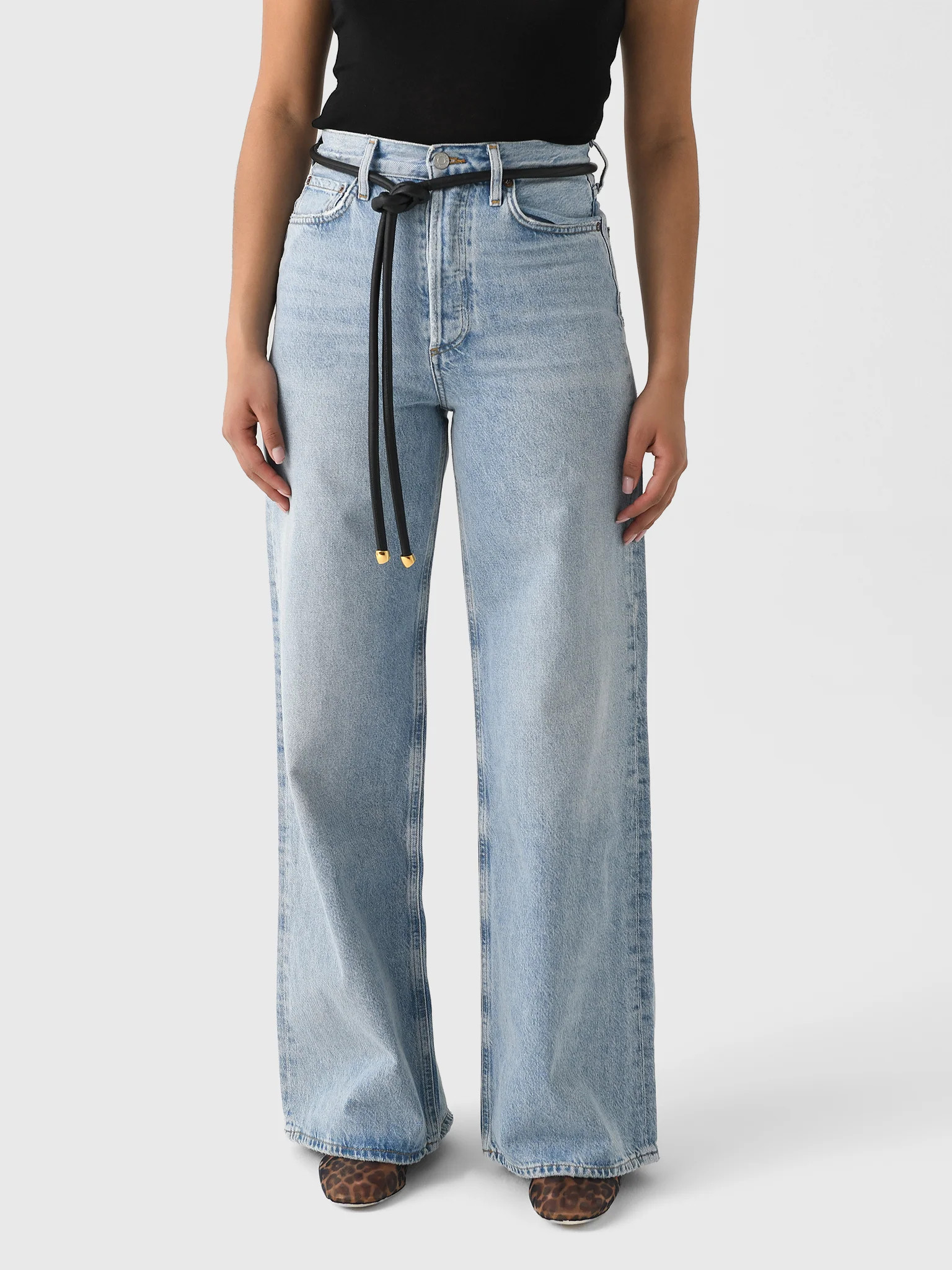 AGOLDE
                      
                     Women's Dame High Rise Wide Leg Jean | Saint Bernard
