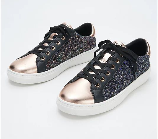 Skechers Goldie Lace-Up Sneakers - Light Catchers - QVC.com | QVC
