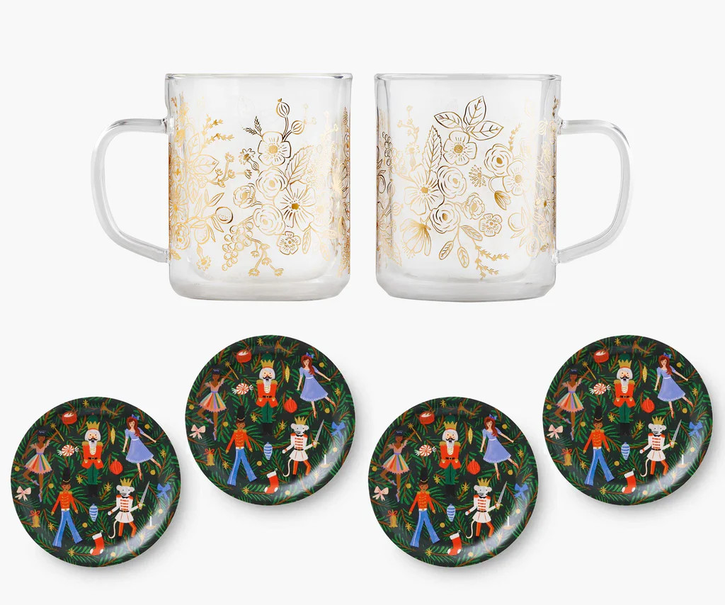 Glass Mug and Coaster Gift Set | Rifle Paper Co.