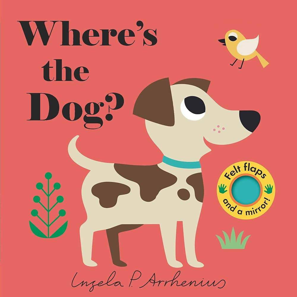 Where's the Dog?: (An Interactive, Sensory Lift-the-Flap Book with Felt Flaps and a Mirror for Ba... | Amazon (US)