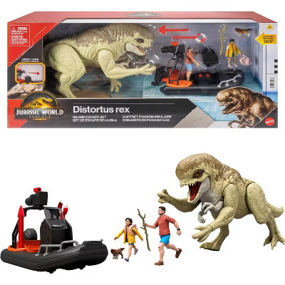 Jurassic World Rebirth Storypack with Raft, Villain Dino1, Adult, Child & Aquilops, Island Escape | Target