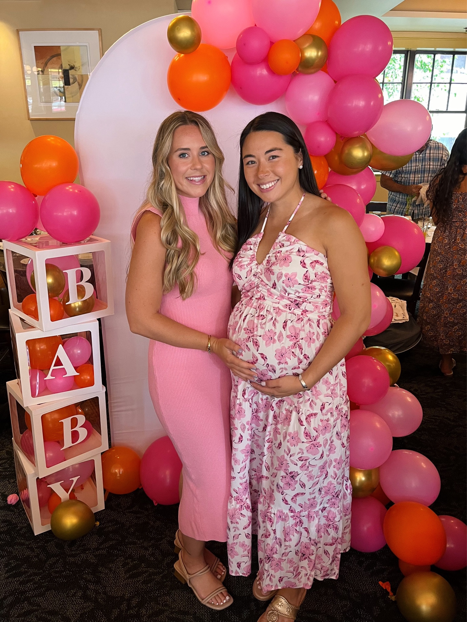 Baby shower midi dress💗
