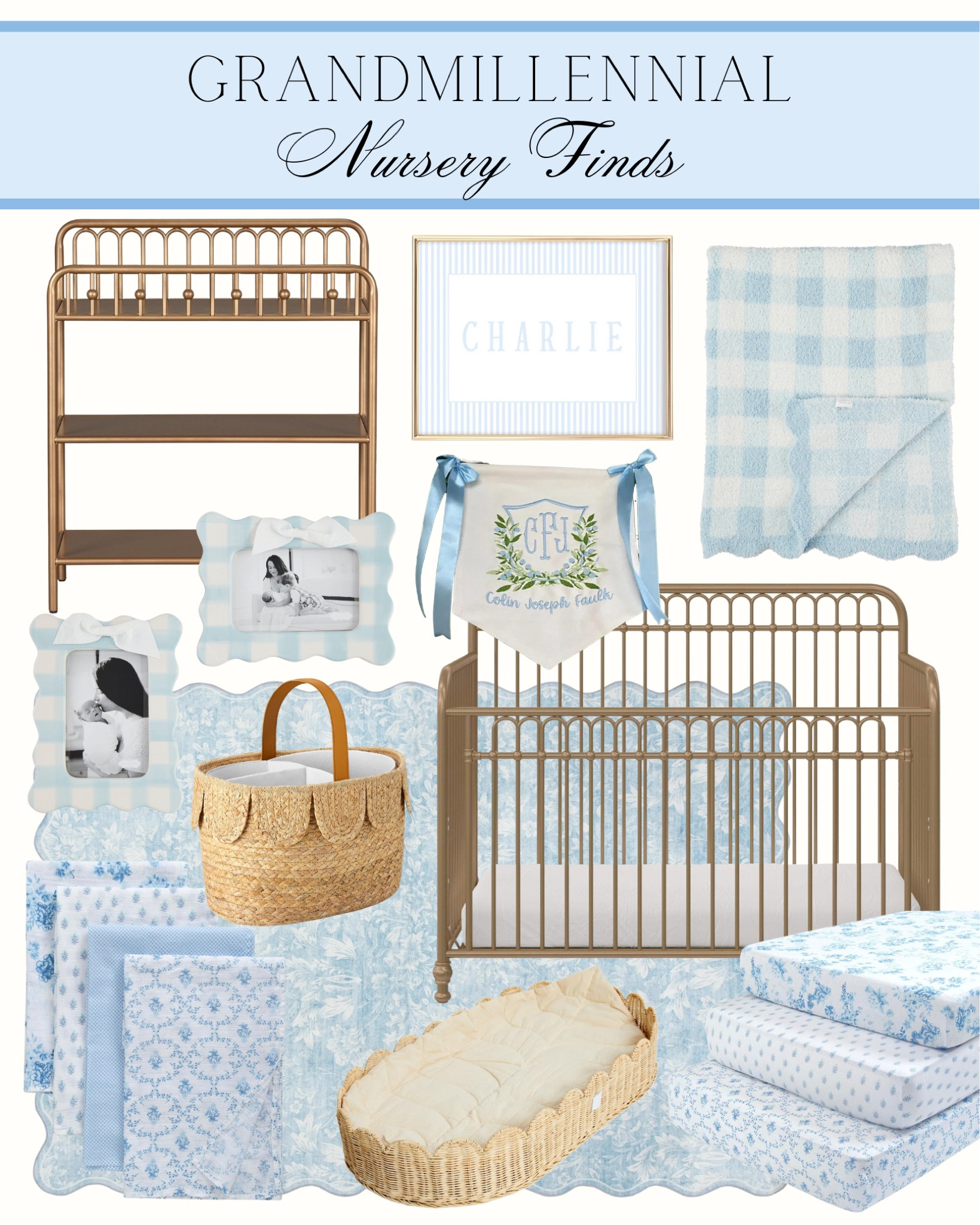 Loving these Grandmillennial baby boy nursery finds! 

#LTKBaby #LTKHome
