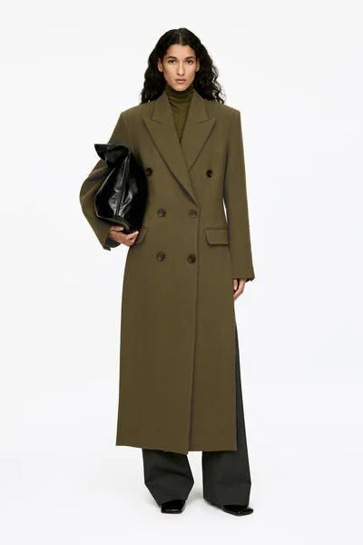 Tailored Wool-Blend Coat – Dark Green – Women – ARKET GB | Arket UK