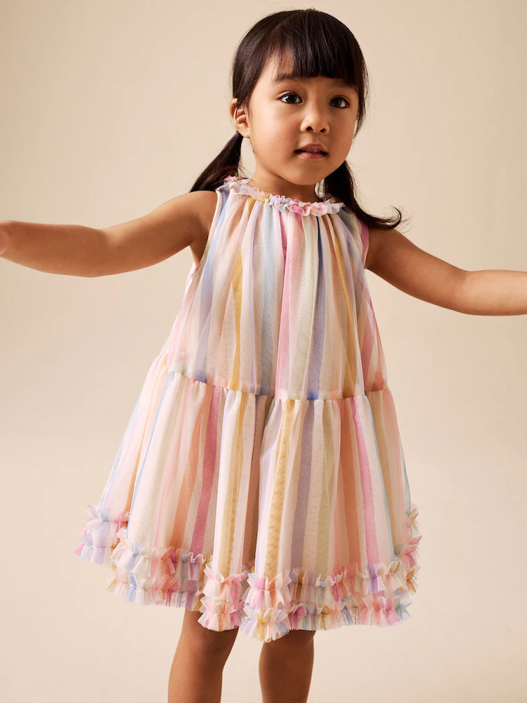 Rainbow Mesh Party Dress (3mths-7yrs) | Next US