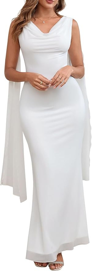 Parthea Women's Summer Formal Wedding Guest Dresses Sleeveless Backless Long Elegant Evening Part... | Amazon (US)