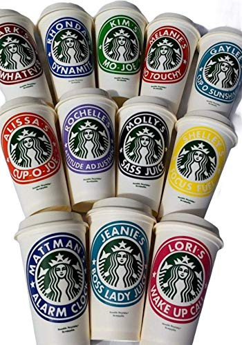 Personalized Reusable Starbucks Coffee Cup 16 Ounces with Lid - Variety of Colors Available - Shi... | Amazon (US)