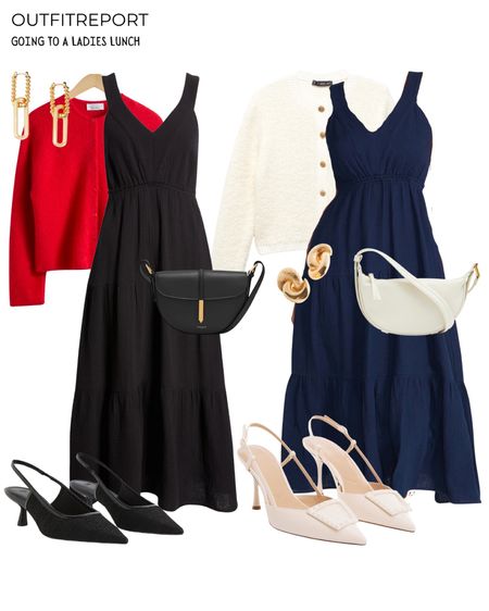 Going to a ladies lunch heels maxi dress and cardigan 

#LTKstyletip #LTKitbag #LTKshoecrush