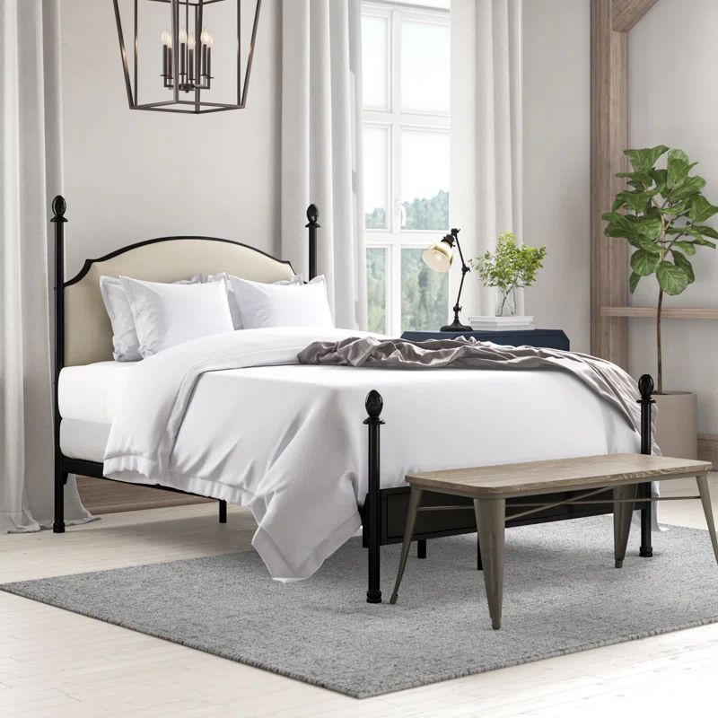 Granite Range Upholstered Four Poster Bed | Wayfair Professional