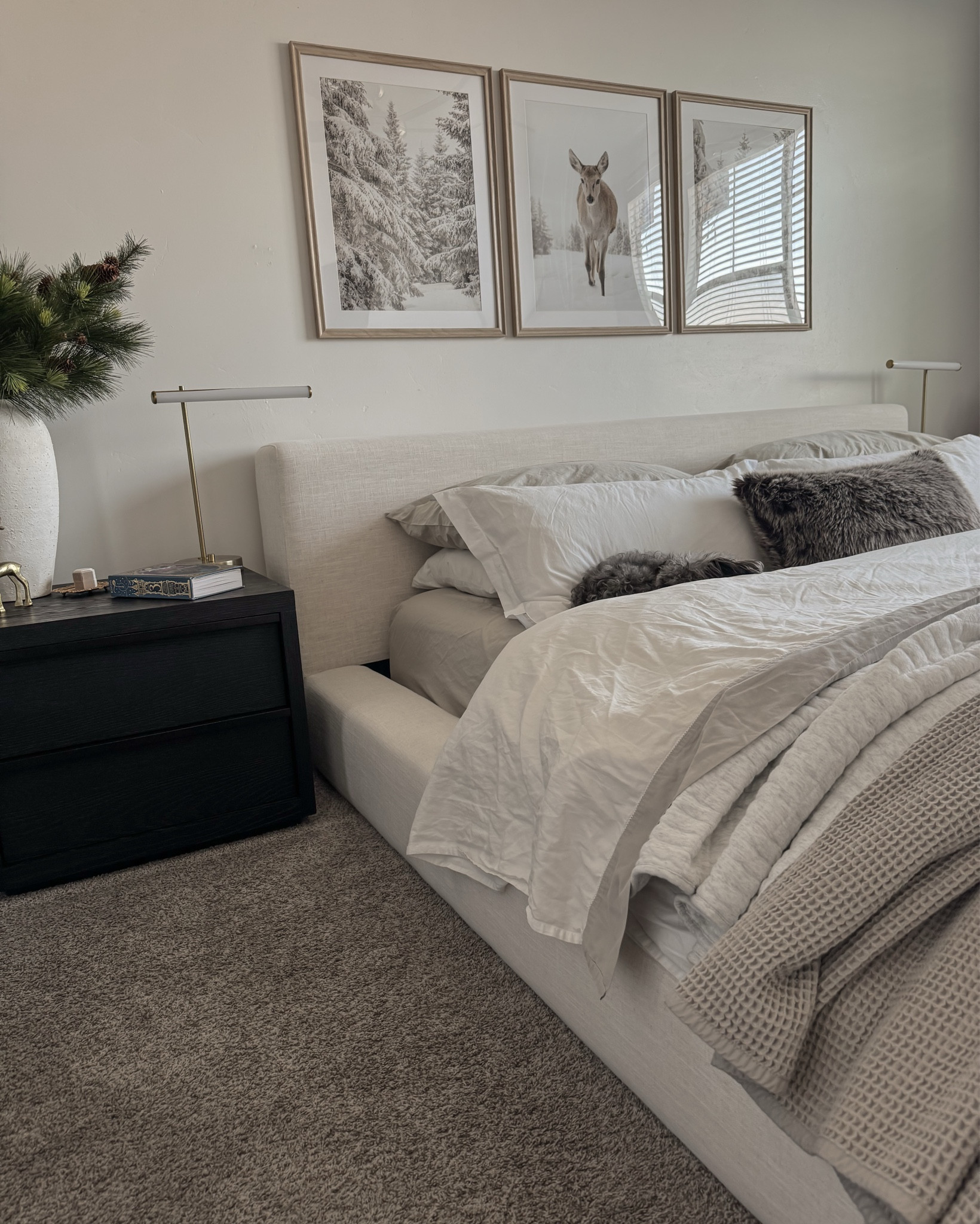 There nothing like the coziness of a layered bed ♥️. 

The duvet and shams are from RH. The faux fur throw pillow is from Arhaus but they no longer carry it in this color. I’ve linked the colors available below  All other bedding are linked below  

#LTKHome #LTKSeasonal #LTKHoliday