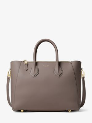 Helena Large French Calf Leather Satchel | Michael Kors US & CA