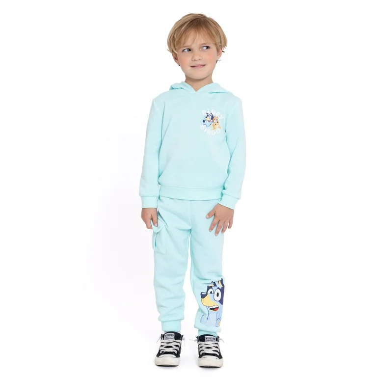 Bluey and Bingo Toddler Boys Hoodie and Joggers Set, Sizes 12M-5T | Walmart (US)