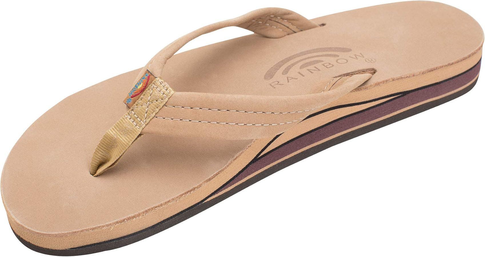 Rainbow Sandals Women's Double Layer Leather w/ 3/4" Strap | Amazon (US)
