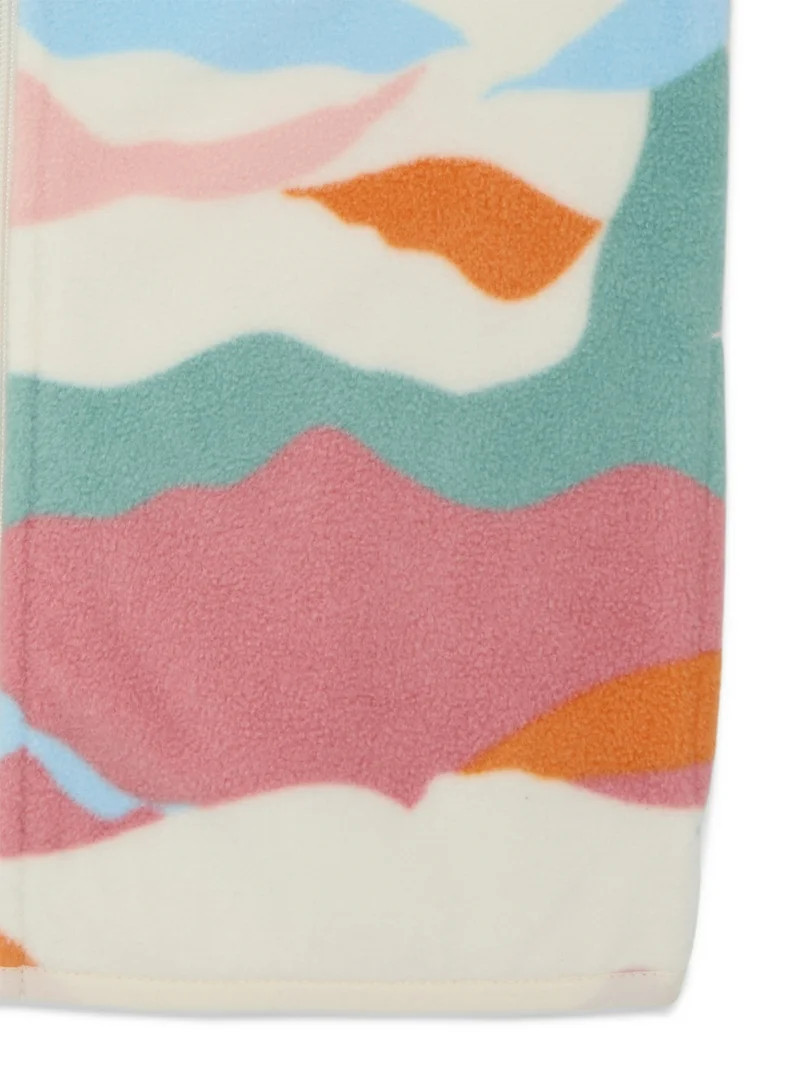 Wonder Nation Girls Microfleece Full Zip Jacket, Sizes 4-18 - Walmart.com | Walmart (US)