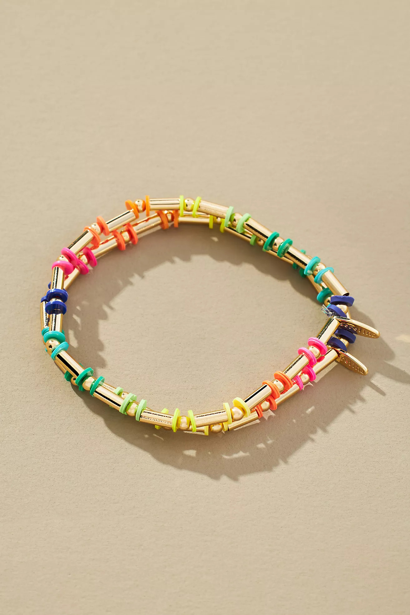 Rubber Band Stretch Bracelets, Set of 2 | Anthropologie (US)