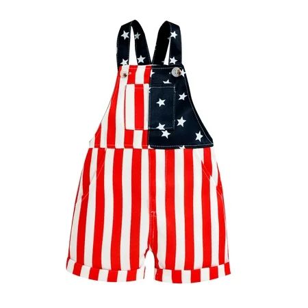 Douhoow Independence Days Baby Jumpsuit Star Striped Printed Overalls Suspender Pants 0-18M | Walmart (US)