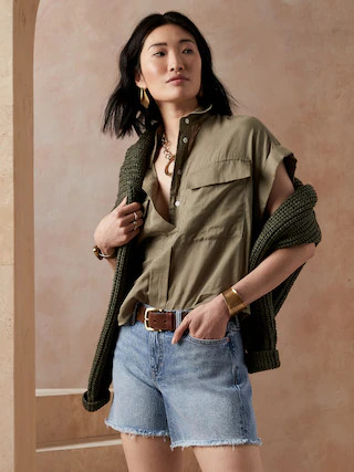 Mid-Rise 5" Denim Short | Banana Republic (US)