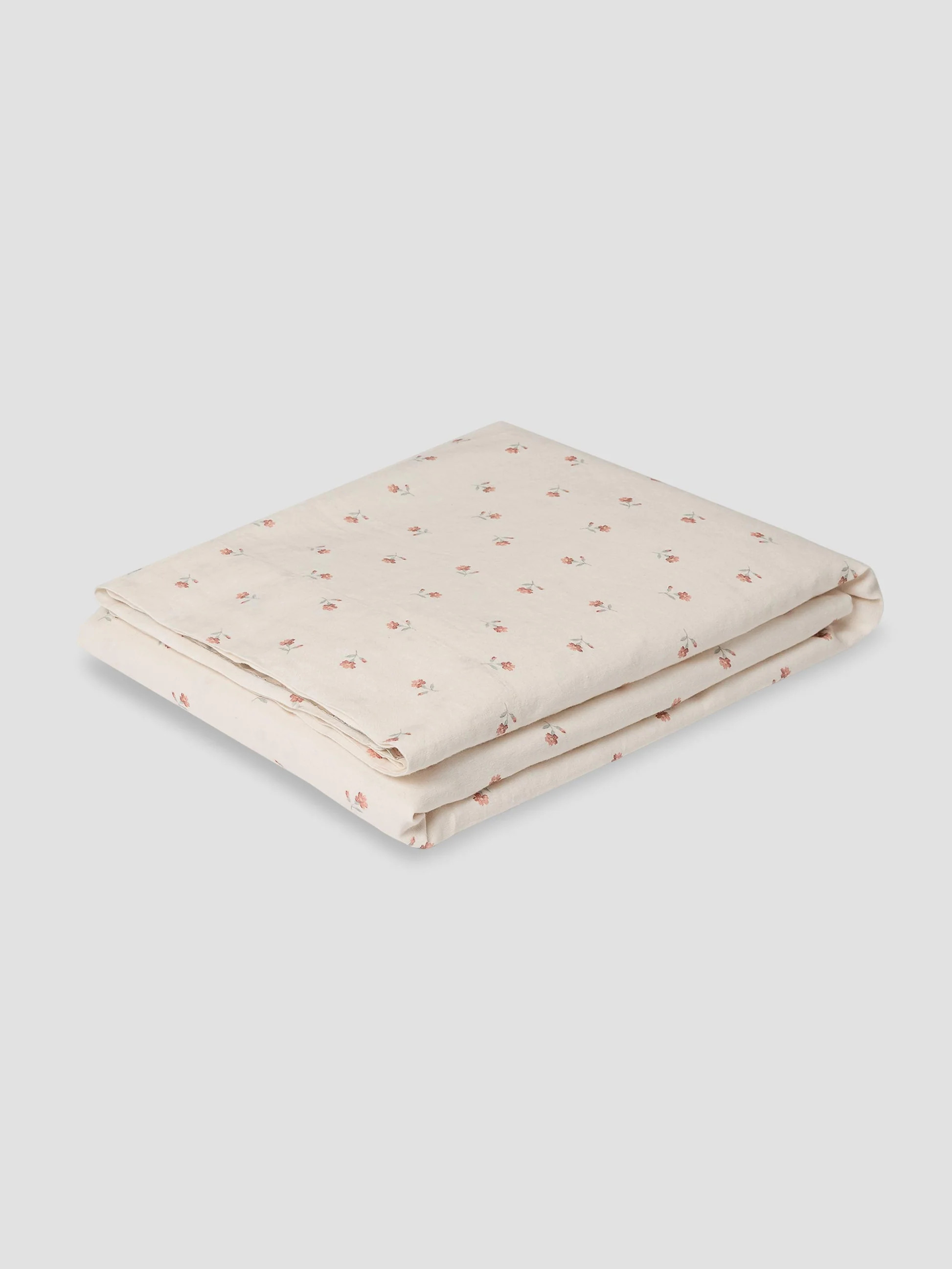 Pearl Posy Bud Linen Blend Fitted Sheet | Piglet