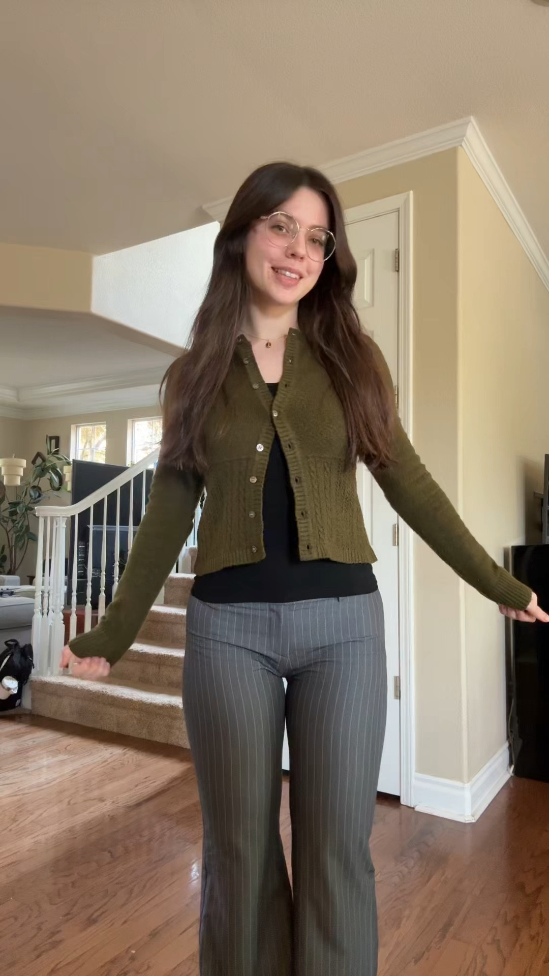 Outfit of the day for class! 🤎

Pants / Princess Polly - code KEIRA for 20% off

Cardigan / Edikted - code KEIRASE10 for 10% off

dark academia outfits / dark academia outfits aesthetic / office siren outfits / office siren appropriate outfits / business casual outfits / outfits for work / office outfits / trousers outfits / cardigan outfits / green cardigan outfits / gray trousers outfits / Princess Polly discount code / Edikted discount code / cardigan outfits / button up cardigan outfits / outfit ideas for work / - College outfits / college fashion / college class outfits / high school outfits / #officeoutfits #officewear #officewearforwomen #businessoutfit #darkacademiavibes #cardigansweater #outfitoftheday 

 #LTKFindsUnder50 #LTKFindsUnder100 #LTKWorkwear