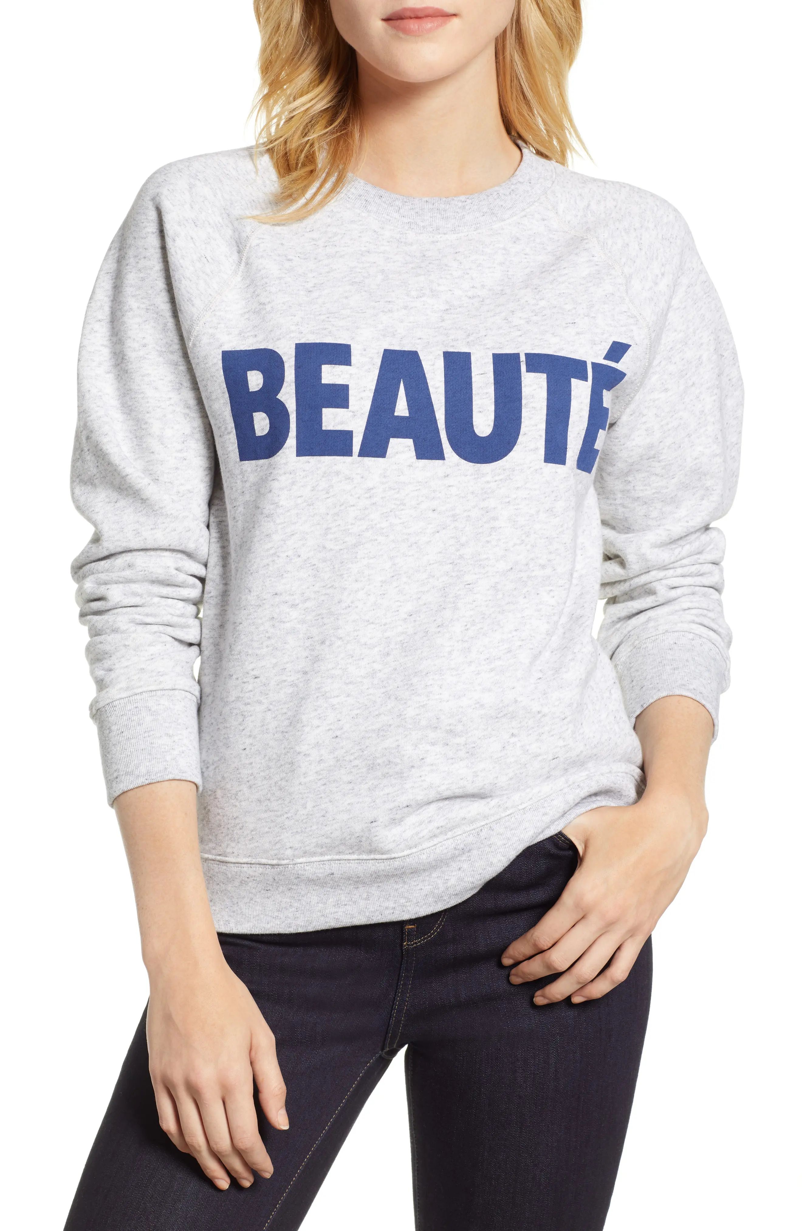 J.Crew Beauté Sweatshirt (Regular & Plus Size) | Nordstrom