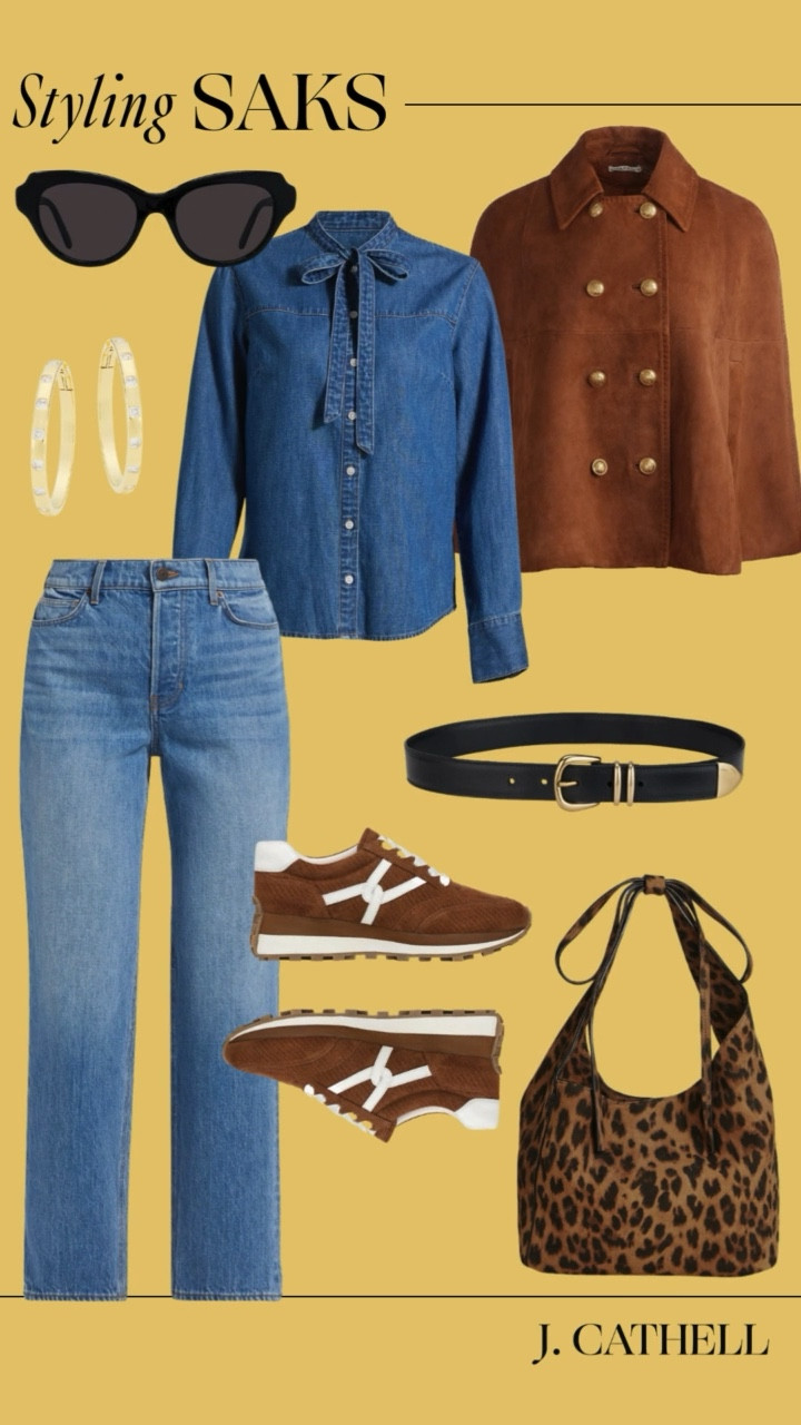 Cool mountain mornings, chic dinners in town, and everything in between—I styled these Saks finds so you can wear them now and later. Think denim blouses, suede jackets, animal print accents, and rich fall tones that transition perfectly into cooler weather.

If you’re planning a Labor Day trip to the mountains—Aspen, Jackson Hole, Vail, Park City, or Highlands—these looks are exactly what you’ll want in your suitcase. Elevated yet effortless, they’ll take you from trail walks to cocktails by the fire without missing a beat.

Shop the edit now on jcathell.com and start planning those mountain chic moments ✨

@saks #saks #sakspartner
#SaksStyle

#LTKStyleTip #LTKOver40 #LTKShoeCrush