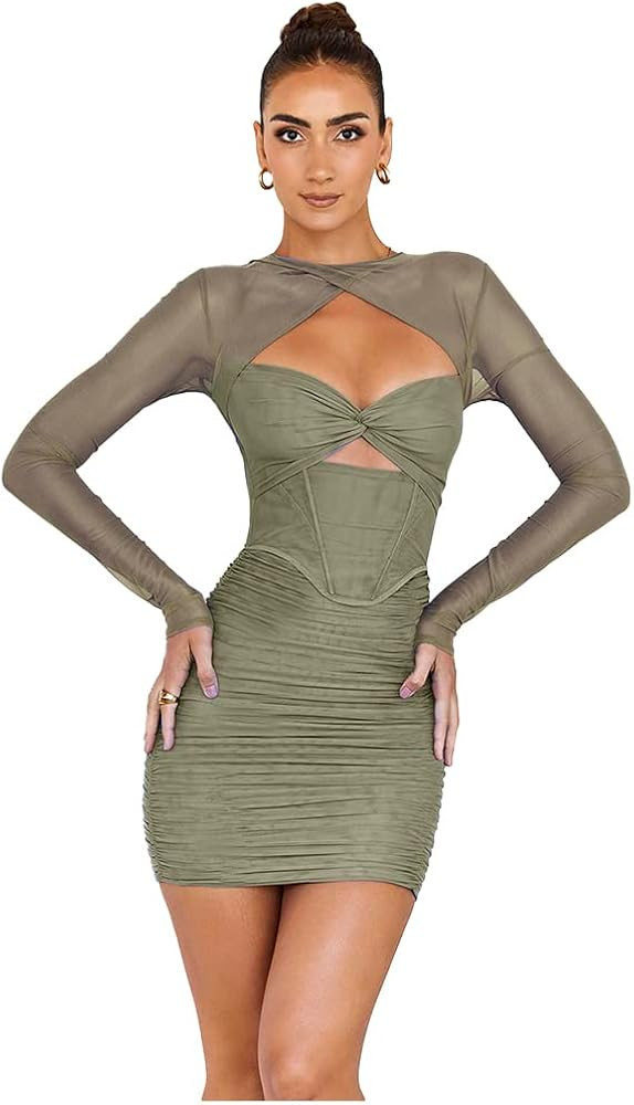 XLLAIS womens Sheer | Amazon (US)