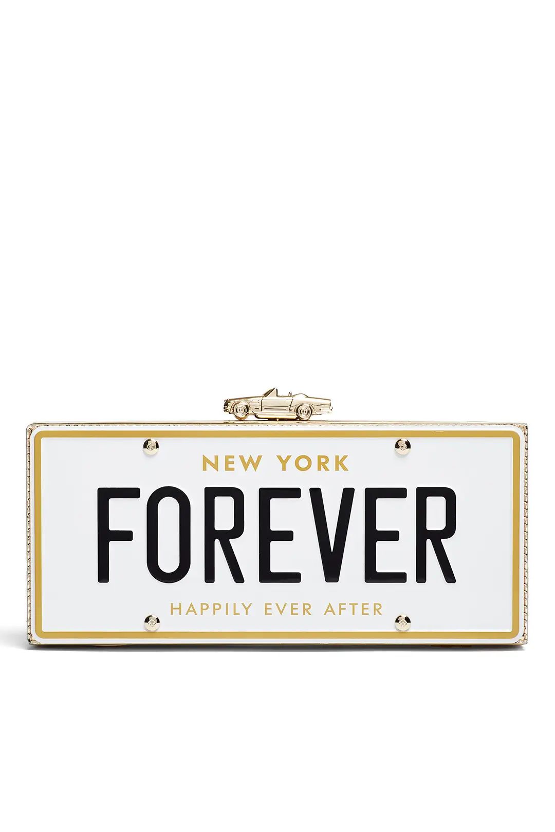 kate spade new york accessories Forever License Plate Clutch | Rent The Runway