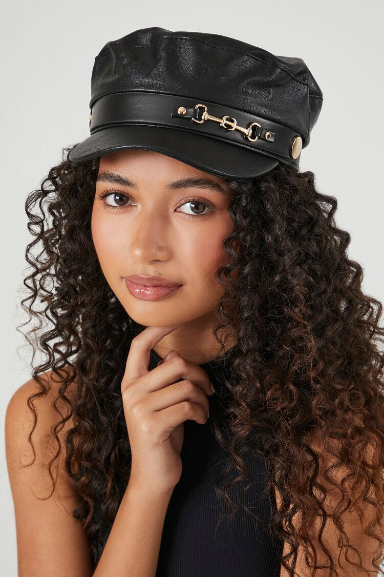 Faux Leather Cabbie Hat | Forever 21 (US)