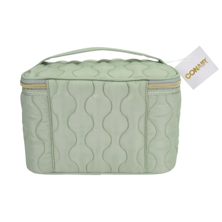 Conair Sage Green Train Case Set, 2-Piece Travel Organizer with Clear Pouch | Walmart (US)