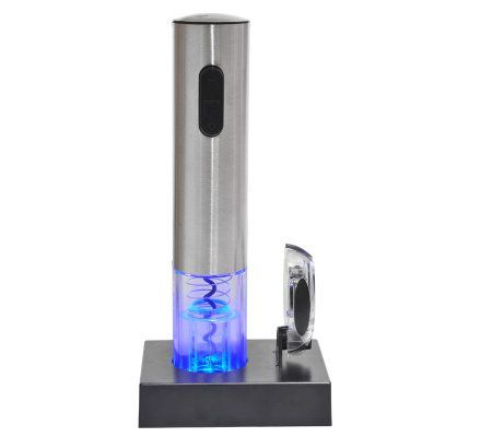 Kalorik Electric Blue Push-Button Corkscrew - QVC.com | QVC