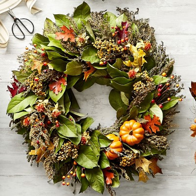 Fall Pumpkin Wreath | Williams-Sonoma