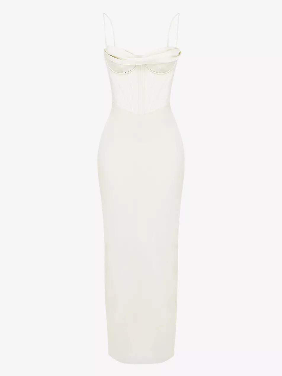 Charmaine corset satin maxi dress | Selfridges
