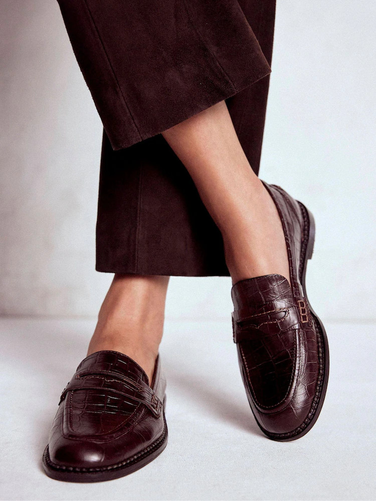 Boden Red Nya Penny Loafers | Next US