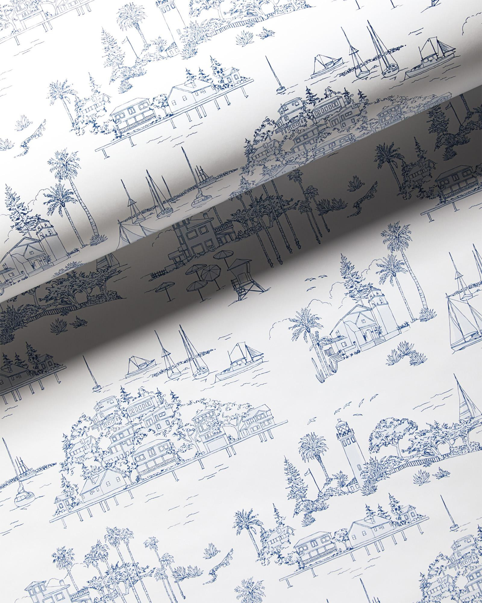 Seahaven Toile Wallpaper | Serena and Lily