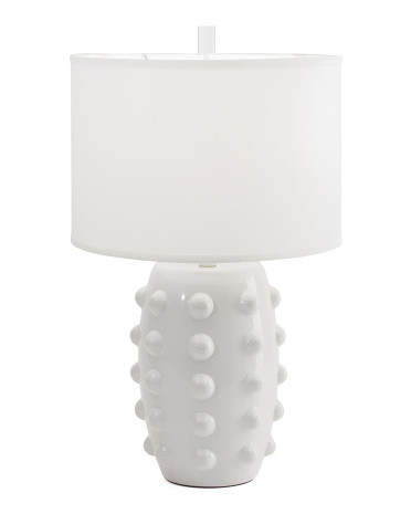 26in Ceramic Dots Lamp | Marshalls