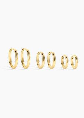 Set of 3 Hoops | Electric Picks Jewelry