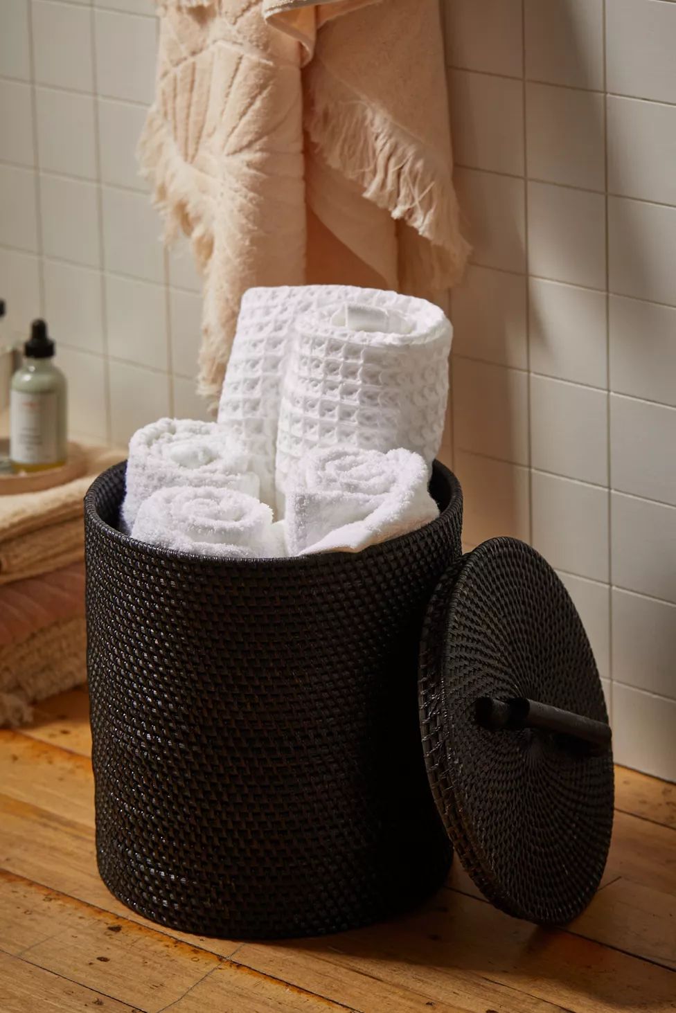 Rattan Laundry Basket | Urban Outfitters (US and RoW)